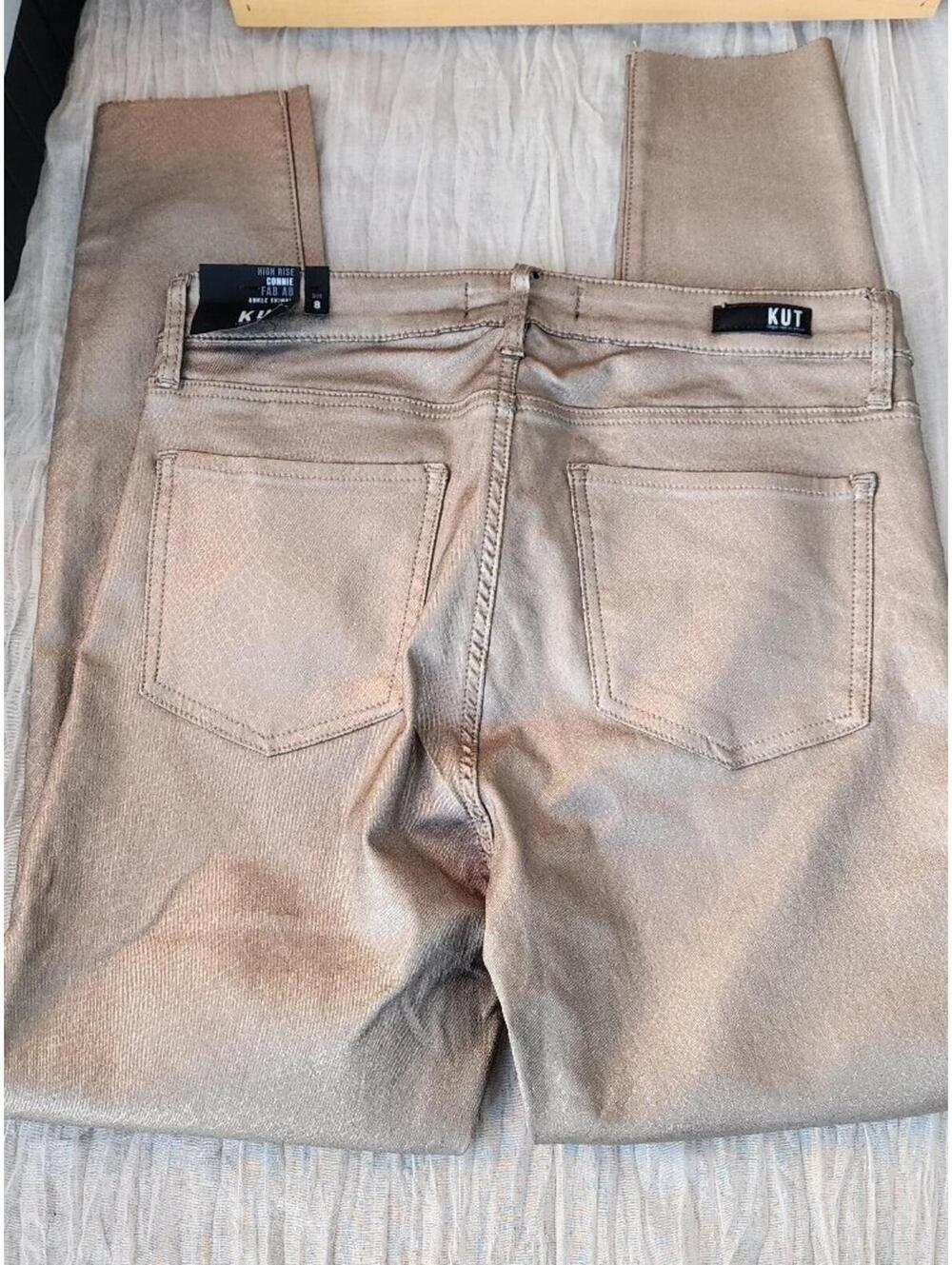 NWT Kut From The Kloth Connie Fab Ab High Rise Ankle Skinny Jeans Size 8 Beige - Picture 6 of 11